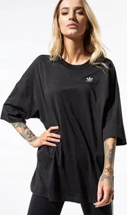 S 36 ADIDAS KOSZULKA DAMSKA T-SHIRT SS RELAXED DW3892 CZARNY SPORTOWY - Koszulki i topy damskie - miniaturka - grafika 1