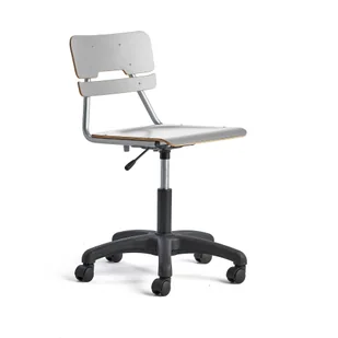 Krzesło z regulacją wysokości LEGERE, większe siedzisko, W 430-550 mm, szary - Podnóżki, podpórki, podkładki Krzesło z regulacją wysokości LEGERE, większe siedzisko, W 430-550 mm, szary - Podnóżki, podpórki, podkładki - miniaturka - grafika 1