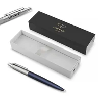 Zestawy piśmiennicze - Długopis Parker Jotter Royal Blue CT z grawerem - miniaturka - grafika 1
