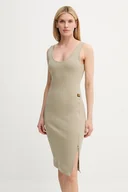 Sukienki - G-Star sukienka bawełniana kolor beżowy mini dopasowana D26593-D275 - miniaturka - grafika 1