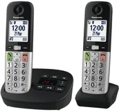 Telefony stacjonarne - Telefon stacjonarny Panasonic KX-TGU432EXB czarny/srebrny z. AB - miniaturka - grafika 1