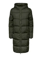 Kurtki damskie - Pieces Płaszcz przejściowy "Pcbee" w kolorze ciemnozielonym - miniaturka - grafika 1