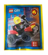 Klocki - LEGO City Zestaw - Firefighter with Quad 952409 polybag klocki - miniaturka - grafika 1