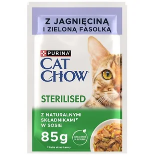 Purina Cat Chow Sterilised Jagnięcina saszetka 85g - Mokra karma dla kotów - miniaturka - grafika 1