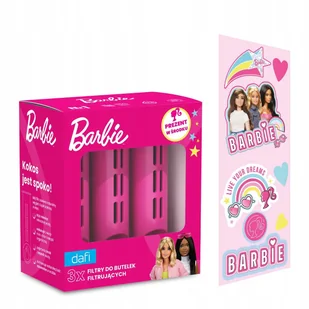 Zestaw BARBIE 3 filtry do butelki filtrującej Dafi SOFT i SOLID Różowy - Wkłady filtrujące - miniaturka - grafika 1