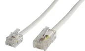 Kable miedziane - Microconnect MPK456 kabel telefoniczny 6 m Biały - miniaturka - grafika 1