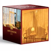 Pozostałe oświetlenie - Lampki Girlanda Kurtyna Świetlna Led Białe Ciepłe - miniaturka - grafika 1