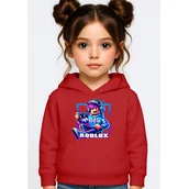 Bluzy dla dziewczynek - BLUZA DZIECIĘCA Z KAPTUREM ROBLOX GRACZ 110-116 DLA DZIECKA PREZENT - miniaturka - grafika 1