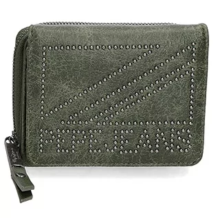 Portfele - Pepe Jeans Donna Portfel z zieloną torebką, 10 x 8 x 3 cm, sztuczna skóra, zielony, portfel z portfelem, ZIELONY, Portfel z portfelem - grafika 1