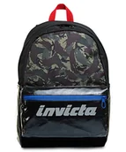 Plecaki - Plecak Invicta Barly - Colorblock Camo - Szkoła i Wypoczynek, Czarny/Zielony, Taglia Unica, Nowoczesny - miniaturka - grafika 1