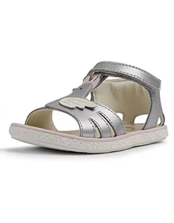 Buty dla chłopców - Camper Chłopięce dziewczęce K800471 Miko FW sandały z paskiem T, średnio szare, 2 UK dziecko - grafika 1