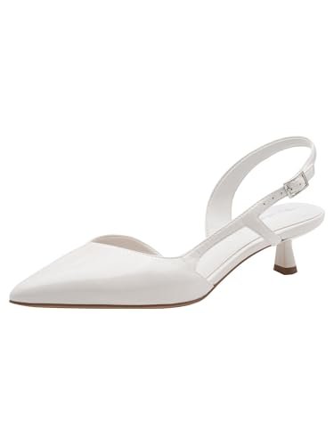 Tamaris Damskie czółenka Sling 1-29521-46, białe, 37 EU