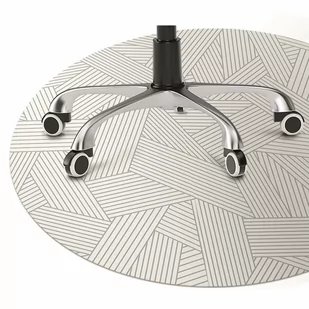 Mata pod fotel biurowy Wzór ornament fi100 cm - Podnóżki, podpórki, podkładki - miniaturka - grafika 1
