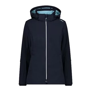 Kurtki damskie - CMP damska kurtka Softshell z odpinanym kapturem, B.Blue-Anice, 56 - grafika 1