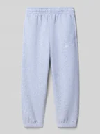 Spodnie i spodenki dla chłopców - Spodnie dresowe o kroju regular fit z wyhaftowanym logo - miniaturka - grafika 1