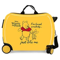 Walizki - Disney Winnie The Pooh Walizka dziecięca, ochra, 50 x 39 x 20 cm, sztywna, zamknięcie kombinowane ABS, boczne 78 l, 1,8 kg, 4 koła, bagaż podręczny, żółta, walizka dziecięca, żółty, walizka dziecięca - miniaturka - grafika 1