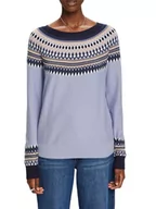 Swetry damskie - ESPRIT Sweter damski, 448/Light Blue Lavender 4, XS - miniaturka - grafika 1