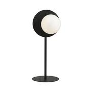 Lampy stojące - OSLO LN1 BLACK/OPAL 1187/LN1 lampka nocna szklany klosz - miniaturka - grafika 1