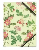 Teczki i skoroszyty - Teczka A4 kartonowa z gumką narożną róże (6szt) - miniaturka - grafika 1