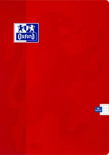 Zeszyt Oxford Esse A4 60K 90G K5X5M Czerwony - Szkolne artykuły papiernicze - miniaturka - grafika 1