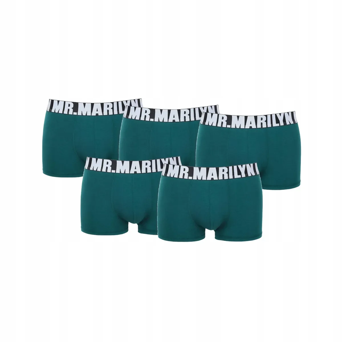 5-PAK Bokserki męskie bawełniane klasyczne jeans Letters Boxer Marilyn M