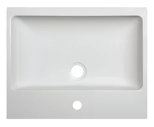 Sanplast Free Mineral Umywalka nablatowa 50x40x10 cm z otworem na baterię, biała 640-280-1100-01-000 - Umywalki - miniaturka - grafika 1