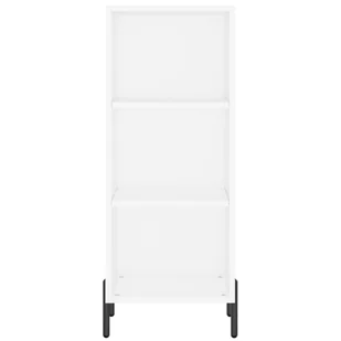 Szafka, biała, 34,5x32,5x90 cm, materiał drewnopochodny Lumarko! - Szafki do salonu - miniaturka - grafika 5