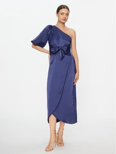 YAS Sukienka koktajlowa 26031522 Granatowy Regular Fit - Sukienki - miniaturka - grafika 1