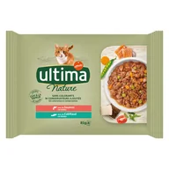 Mokra karma dla kotów - Ultima Cat Nature, 4 x 85 g - Łosoś i dorsz - miniaturka - grafika 1