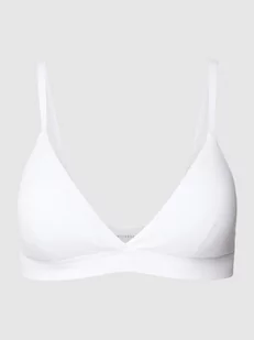 Biustonosz trójkątny z drobnym prążkowaniem model ‘PURE RIB’ - Biustonosze - miniaturka - grafika 1