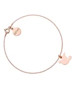 Bransoletki - Bransoletka z różowego złota z gołębiem - miniaturka - grafika 1