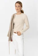 Bluzki damskie - Prążkowany longsleeve L-LOKO - miniaturka - grafika 1