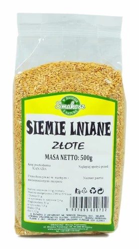 SMAKOSZ SMAKOSZ Siemię lniane złote 500g 11SMASIELN