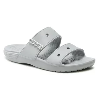 Klapki i japonki damskie - Crocs Klapki Classic Sandal 206761 Light Grey - grafika 1