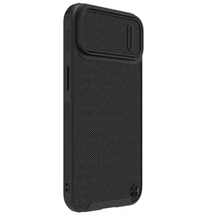 Nillkin Textured S Magnetic Case etui iPhone 14 pokrowiec MagSafe z osłoną na aparat czarny - Etui i futerały do telefonów - miniaturka - grafika 3