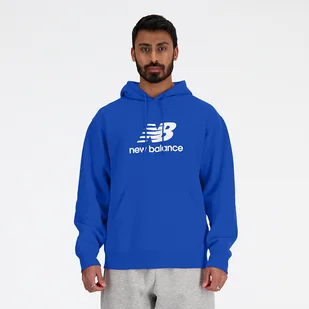 Bluza męska New Balance MT41501BUL  niebieska - Bluzy męskie - miniaturka - grafika 1