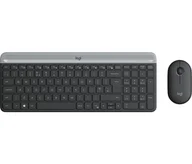 Myszki - Logitech MK470 klawiatura Dołączona myszka RF Wireless QWERTY Angielski Grafitowy 920-009202 - miniaturka - grafika 1