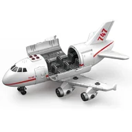 Samoloty i helikoptery - Samolot DIY z efektami dźwiękowymi i świetlnymi, można go wielokrotnie skręcać i rozkręcać, bardzo wytrzymały - miniaturka - grafika 1