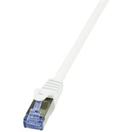 Patchcordy - LogiLink Patchcord CQ3051S Cat.6A S/ftp 2m biały - miniaturka - grafika 1