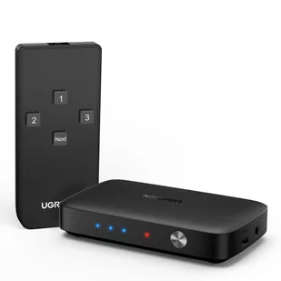 Ugreen Przełącznik Switch UGREEN CM332 3w1 HDMI 1.4 4K 30 Hz czarny 80125 - Rozgałęźniki - miniaturka - grafika 2