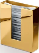 Pojemniki łazienkowe - Pojemnik na patyczki kosmetyczne Corner złoty - miniaturka - grafika 1