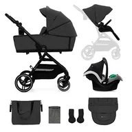 Wózki dziecięce - Wózek miejski Kinderkraft Yoxi 3in1 Moonlight Grey - miniaturka - grafika 1