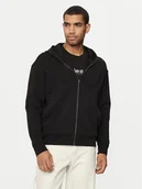 Bluzy męskie - Calvin Klein Bluza Shadow Embosed Logo K10K113088 Czarny Regular Fit - miniaturka - grafika 1