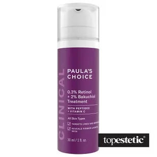 Paulas Choice 0.3% Retinol + 2% Bakuchiol Treatment Krem z retinolem o potrójnym działaniu przeciwzmarszczkowym 30 ml - Kremy do twarzy - miniaturka - grafika 1