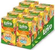Herbata - Loyd Hot’N Cold - Jabłko i Ananas - Zestaw 8 Sztuk - Ekspresowa Herbata Owocowa na Zimno i Ciepło, Cold Brew, Torebki Pakowane Pojedynczo - miniaturka - grafika 1