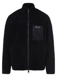 Armani Exchange Męska bluza rozpinana Mężczyźni niebieski jednolity, XL - Bluzy męskie - miniaturka - grafika 1