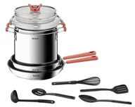 Zestawy garnków i patelni - Tefal Opti Space Zestaw Naczyń Kuchennych Srebrny 13 - miniaturka - grafika 1