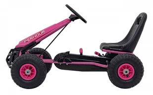 Gokart Na Pedały AIR PerHour Różowy - Pojazdy elektryczne dla dzieci - miniaturka - grafika 6