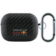 Akcesoria do słuchawek - Etui na słuchawki RED BULL Carbon Logo do Apple AirPods 4 Czarny - miniaturka - grafika 1