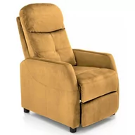 Fotele - Musztardowy rozkładany fotel wypoczynkowy - Amigos 3X - miniaturka - grafika 1